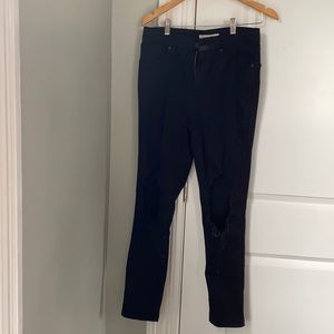 Levi 721 High rise black skinny jean